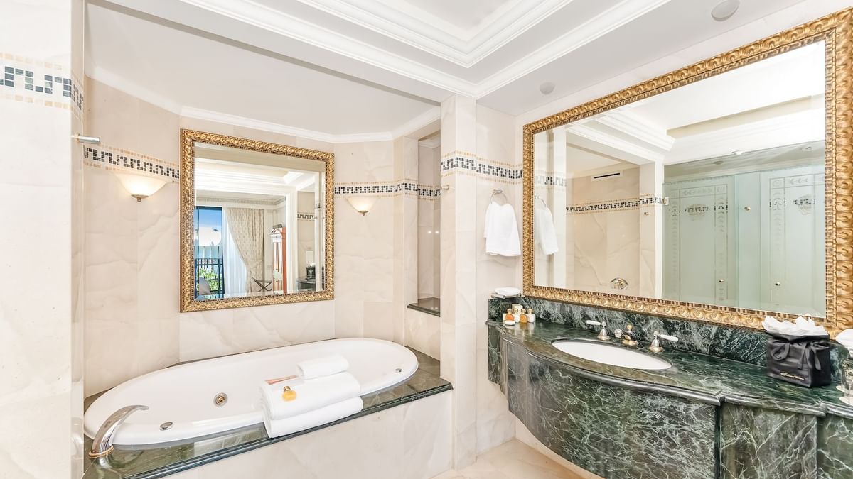 Bathroom interior in Superior Suite at Imperial Gold Coast
