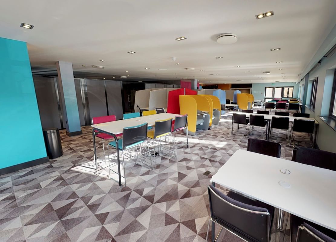 Table setup of a meeting room at Village Hotel Newcastle