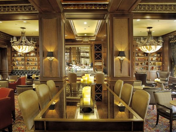 Dining area in Library Bar at Warwick Melrose Dallas