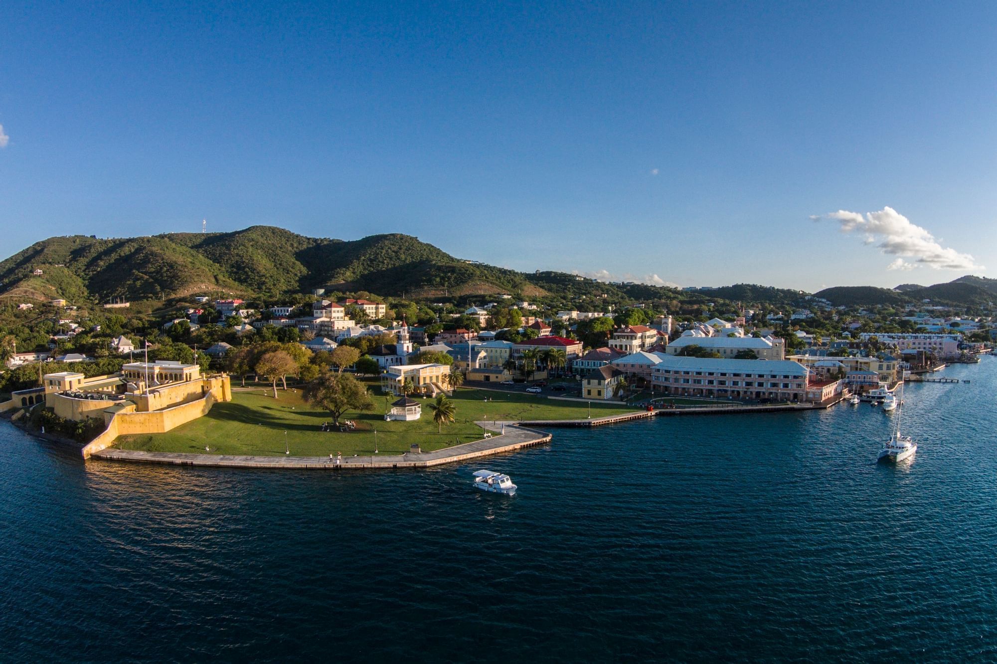 Christiansted Historic Town & the waterfront near The Buccaneer