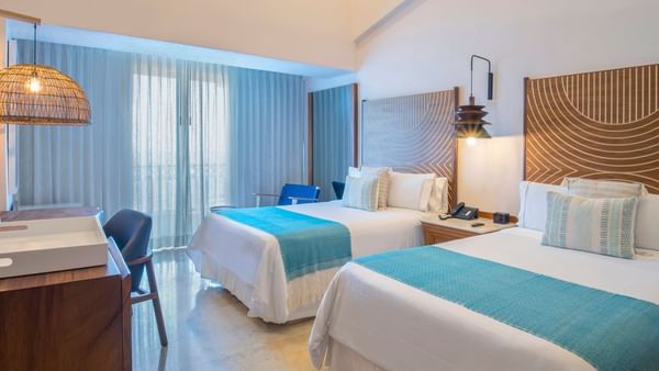 2 Double Beds in Fiesta Club Room at Fiesta Americana Puerto