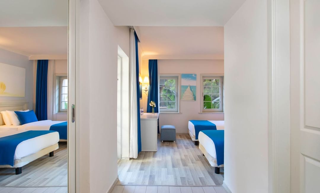 Interior of the Suite bedroom at Bodrum Imperial 