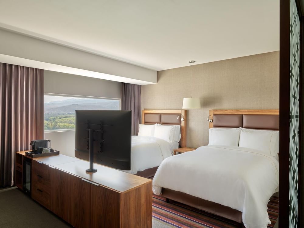 Twin beds in Junior Suite 2 Double at FA Hotels & Resorts