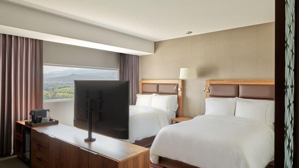 Twin beds in Junior Suite 2 Double at FA Hotels & Resorts