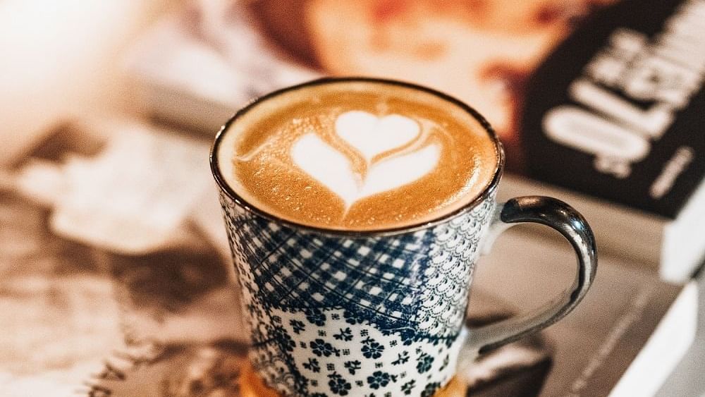 Latte served in Craft Table Artisan Café & Bakery at Paramount Hotel Dubai