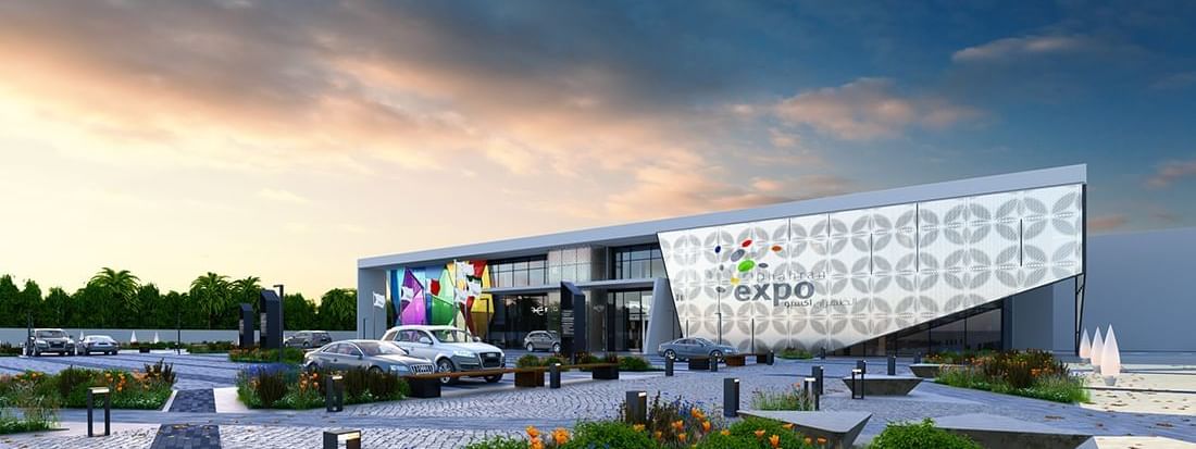 Outside car park in Dhahran Expo near Warwick Al Khobar