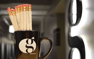 pencils in coffee cup