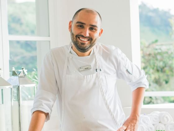 A Close portrait of Sergio Lopez Chef at Retreat Costa Rica