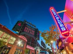 Entrance sign of House of Blues at Backstage at the Verb