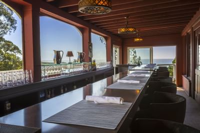 The bar area of the 5200 Lounge at The Heritage House Resort