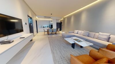 Living area of Executive Business Suite, Pegasus Hotel Guyana