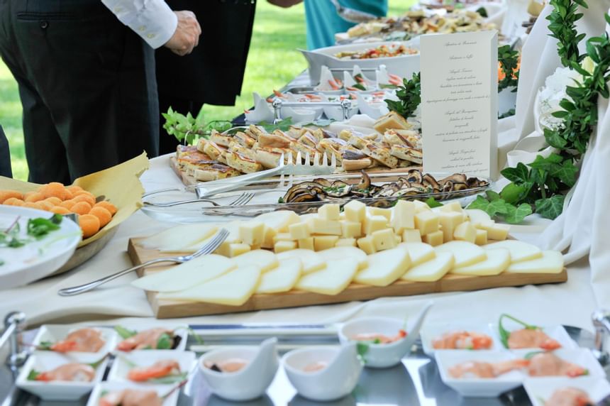 Buffets served on an event at 2 Seasons Hotel & Apt