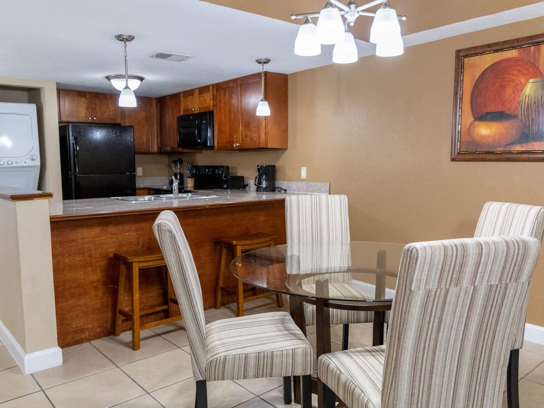 Dining Area of Two Bedroom suite at Legacy Vacation Resorts