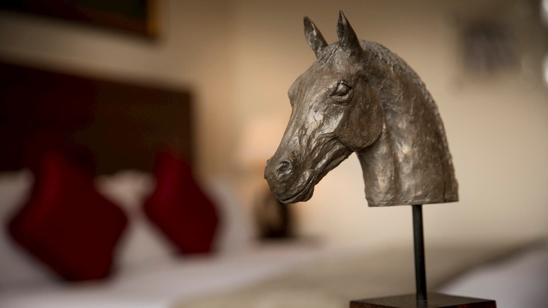 Horse Head Sculpture in Garden View Double at Guoman Hotels
