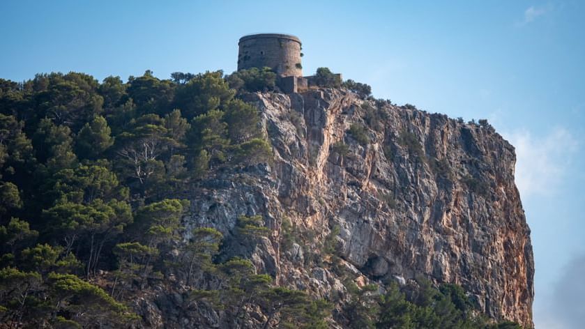 Views of Torre Picada from the Mediterranean Sea