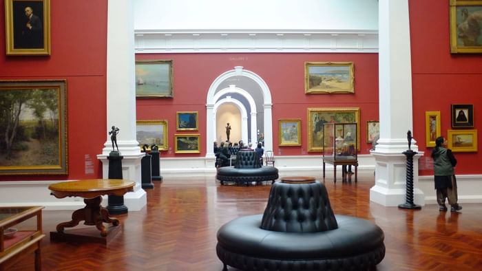 Interior of Fabre Museum in Montpellier near Originals Hotels