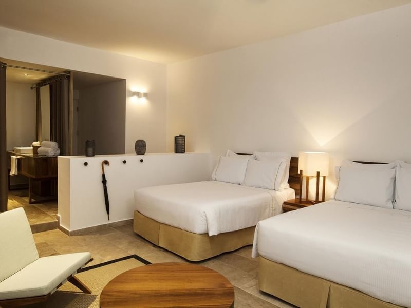 Casita 2 Double with sitting area at The Explorean Cozumel