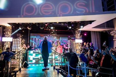 Singer on Pepsi stage at Clevelander South Beach Hotel