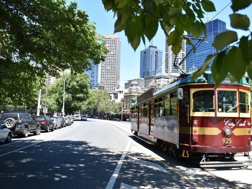 The City Circle Tram tour near Brady Hotels Jones Lane