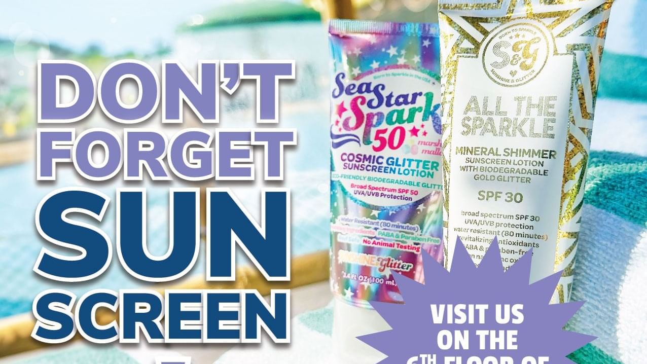 Don't Forget Sun Screen poster used at Lake Buena Vista Resort Village & Spa