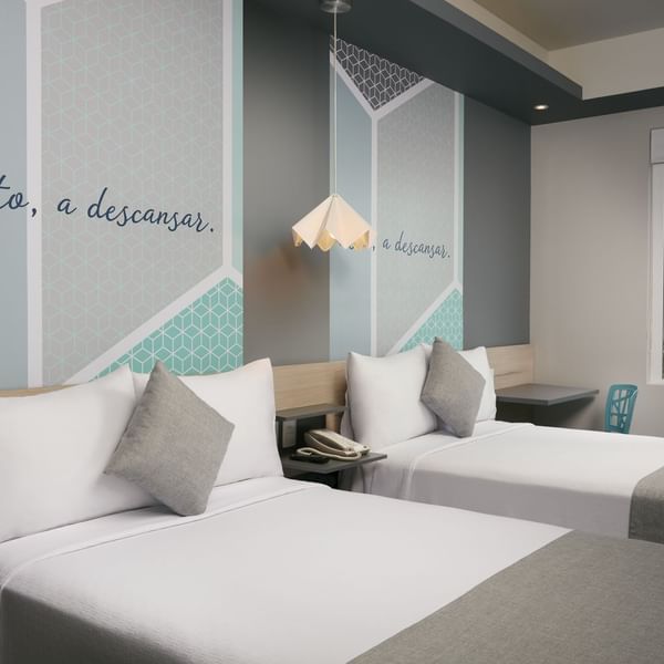 Interior of Superior Two Double Room at One Hotels