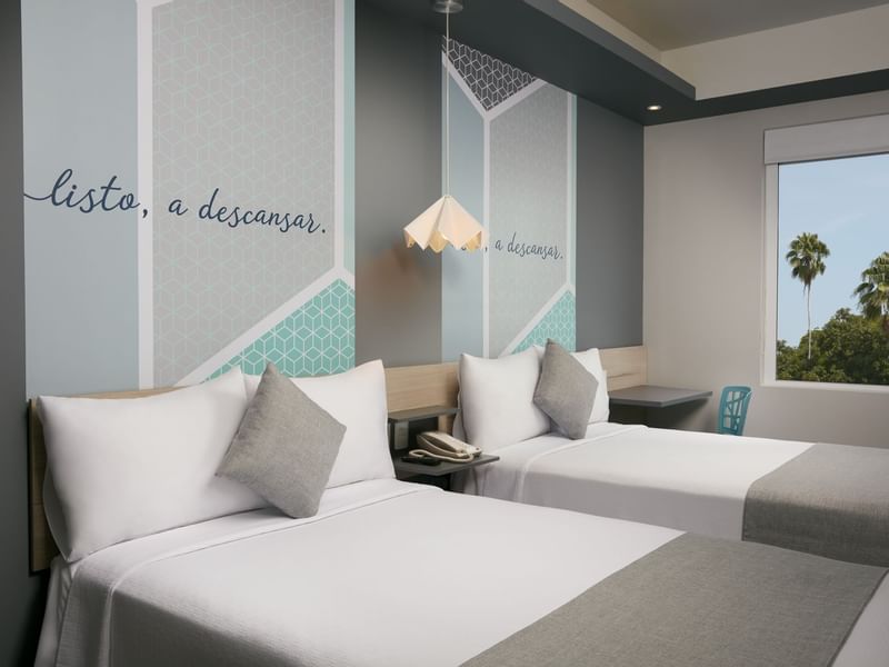 Interior de la Habitación Superior Dos Dobles de One Hotels