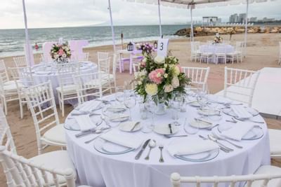 Wedding banquet set-up at Buenaventura Grand Hotel