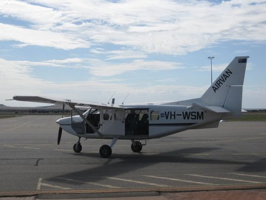 A plane in Geraldton Air Charter Tours near Nesuto Hotels