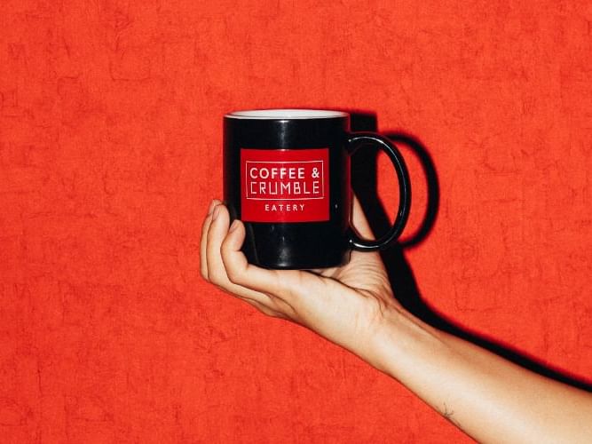 Close-up of a coffee mug served at Maitria Hotel Rama 9