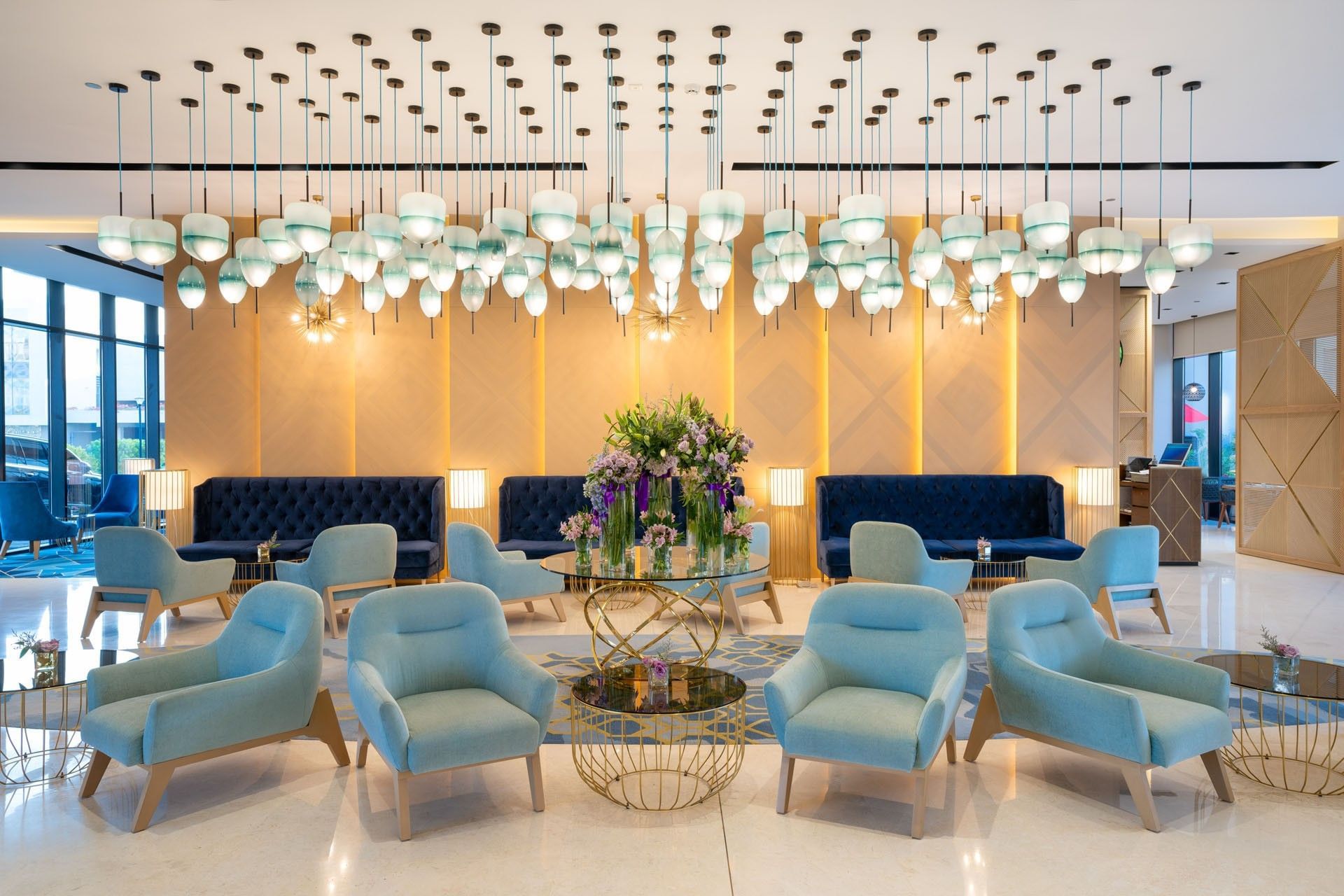 Lobby at Maani Muscat Hotel & Suites