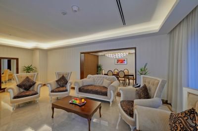 Dining Room of Ambassador Suite at Ghaya Grand Hotel Dubai