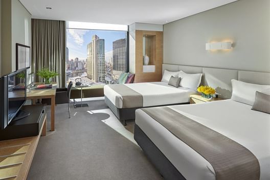 Beds & furniture in Standard Twin Room at Crown Hotels