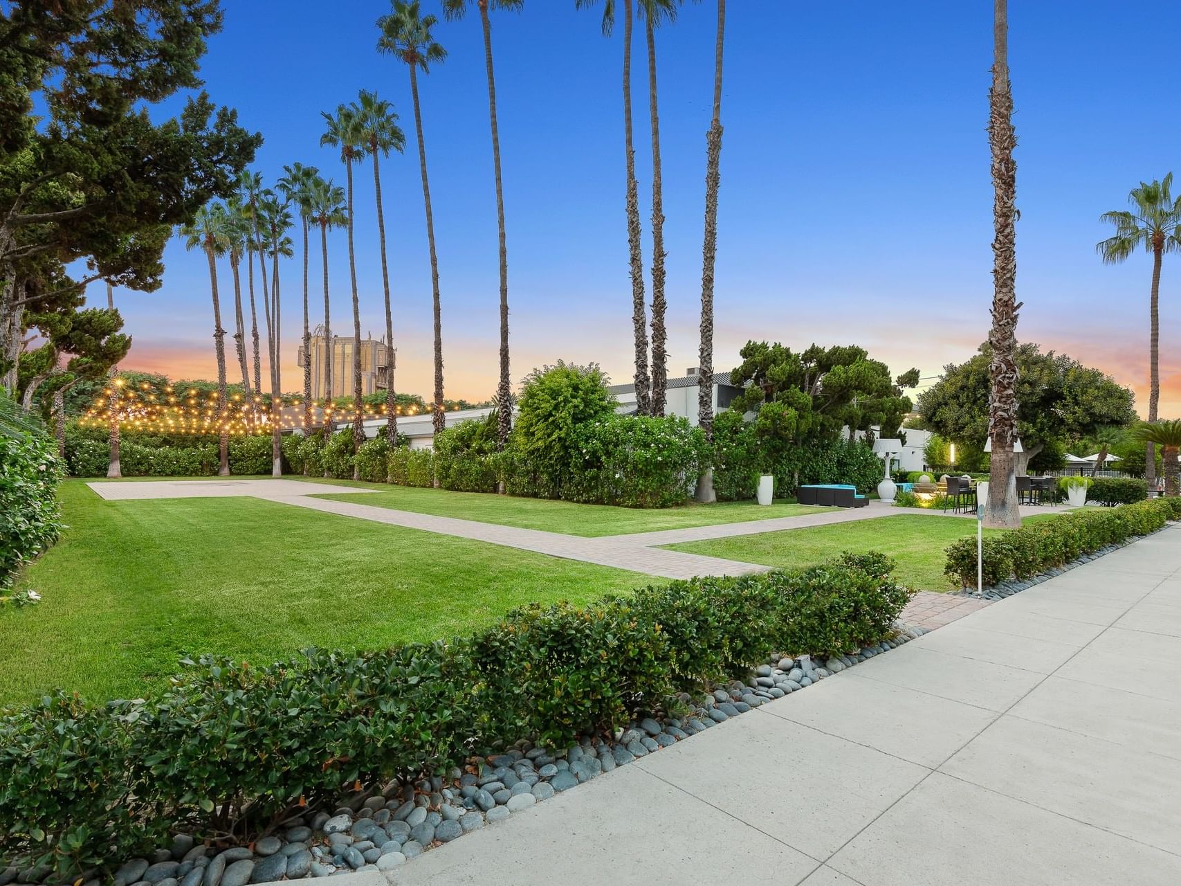 View of the meeting & outdoor event space at The Anaheim Hotel