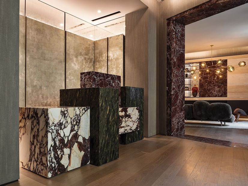 Reception Desk area at Fendi Private Suites