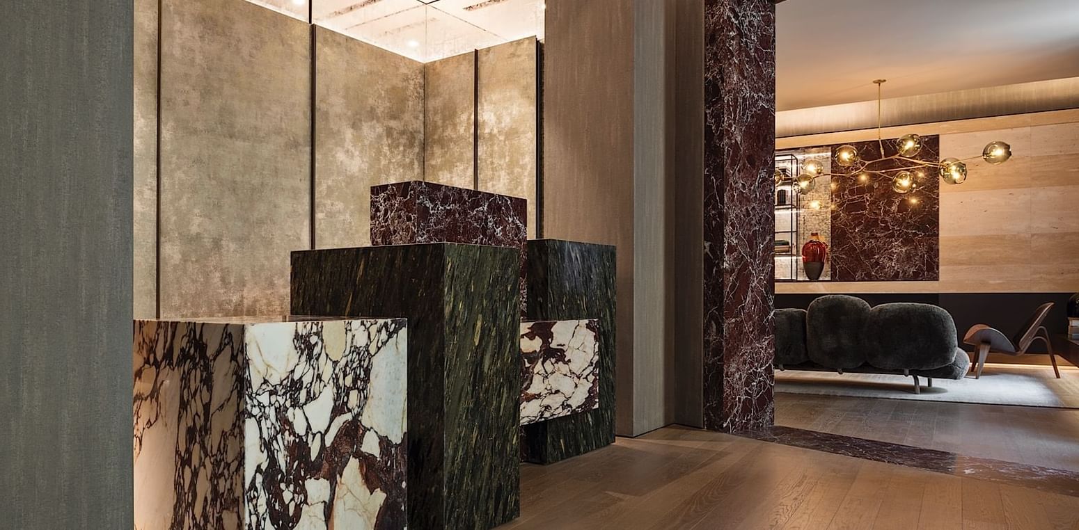 Reception Desk area at Fendi Private Suites