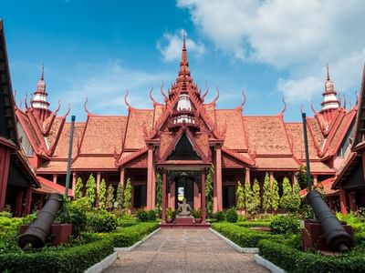 Exterior view of Cambodian National Museum near Sunway Hotel Phnom Penh