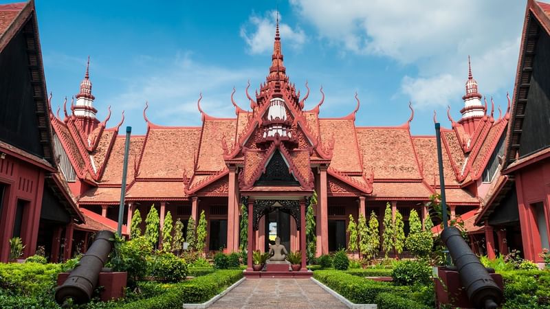 Exterior view of Cambodian National Museum near Sunway Hotel Phnom Penh