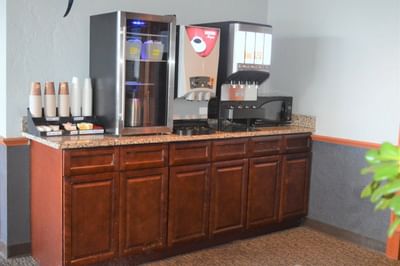 Drink station at Falmouth Breakfast Room