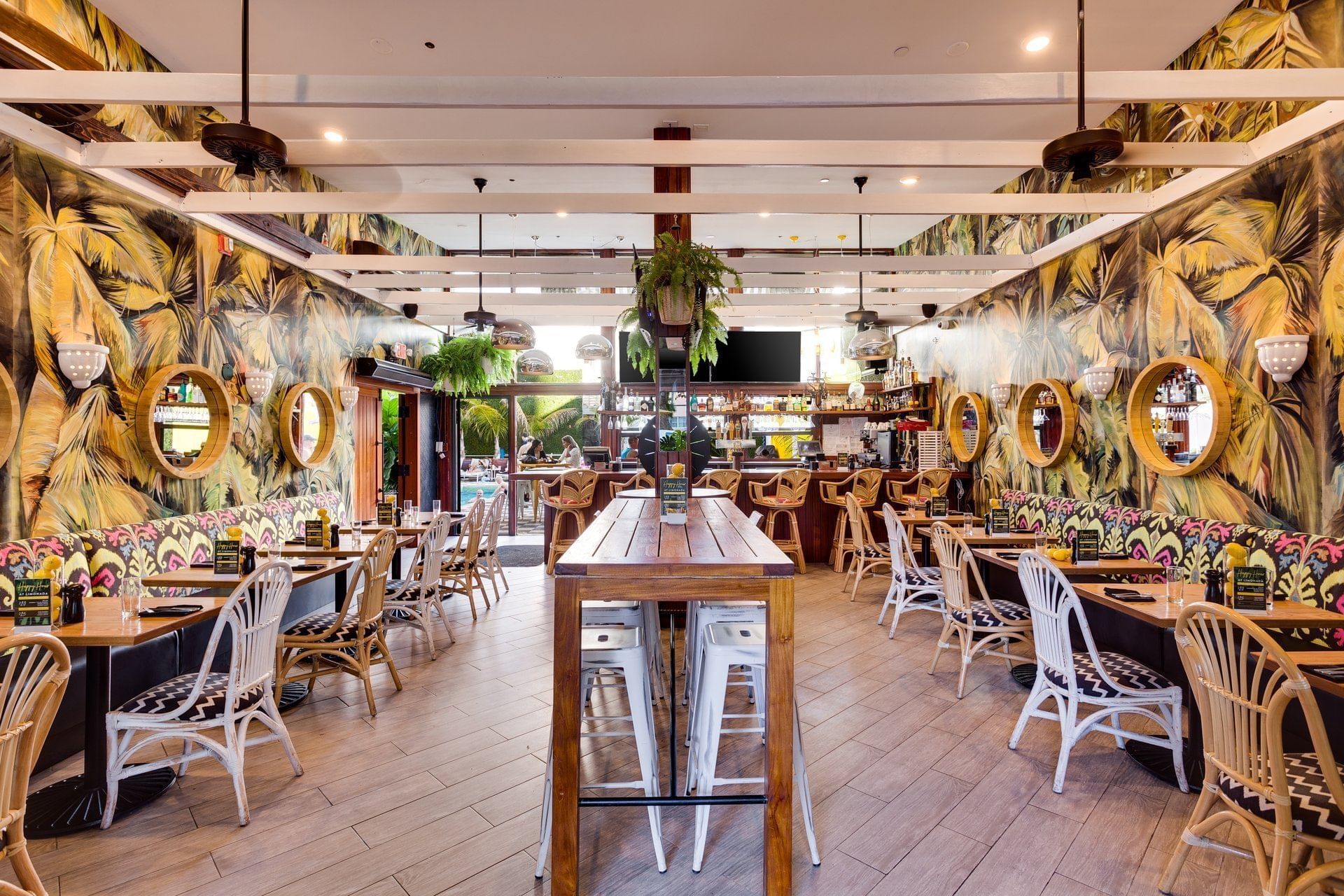 Interior view of the dining area at Clinton Hotel South Beach