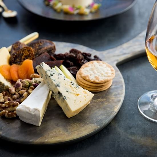 Cheese Board served with wine at Pullman Magenta Shores