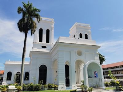 Exterior view of Church of the Assumption in George Town near Sunway Hotel Georgetown