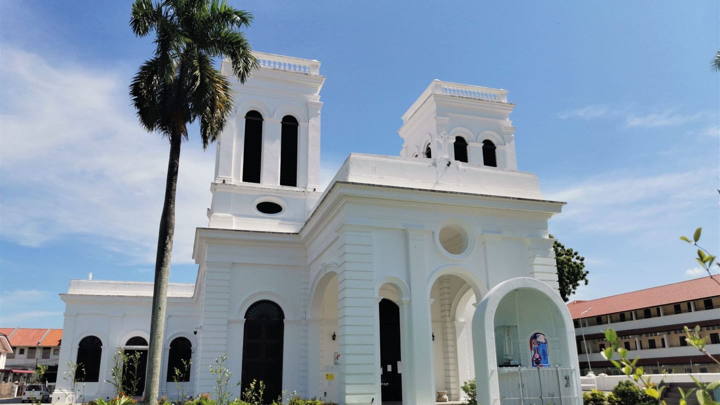 Exterior view of Church of the Assumption in George Town near Sunway Hotel Georgetown
