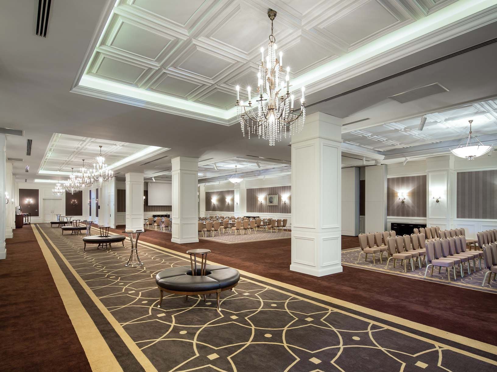 Theatre set-up in Akdeniz Meeting Room with Foyer at Titanic Deluxe Golf Belek