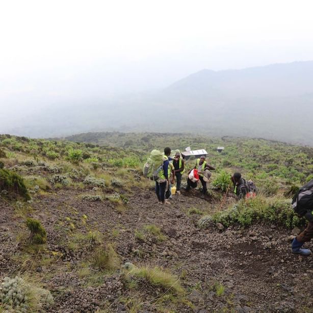 Hikers on City Tours near Goma Serena Hotel
