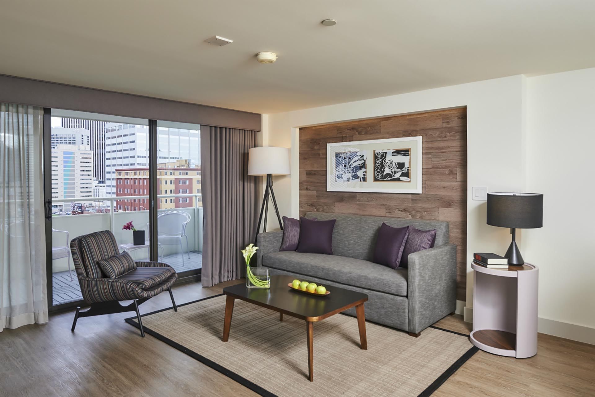 King Suite Living Room at Warwick Denver