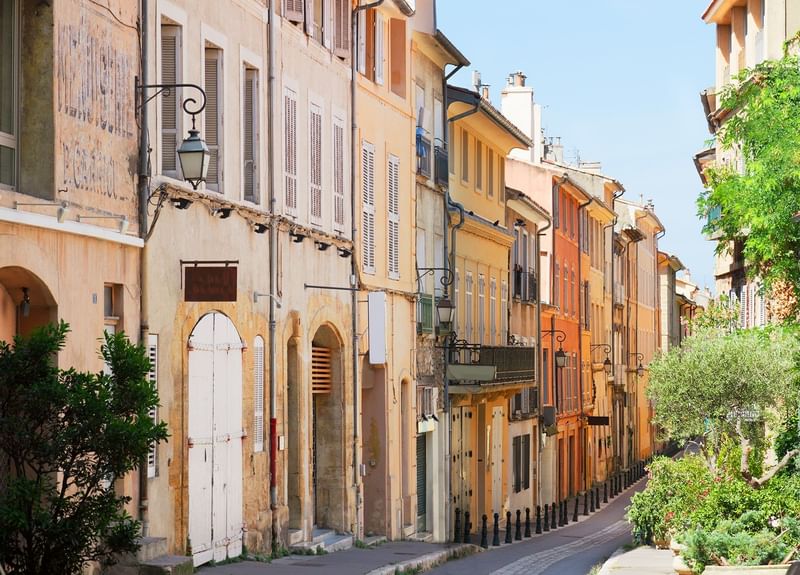 A street in Old Town of Aix near Oceania Hotels