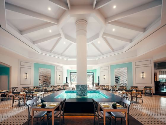 Dining area of the Ellenborough Market Cafe at Paradox Hotels
