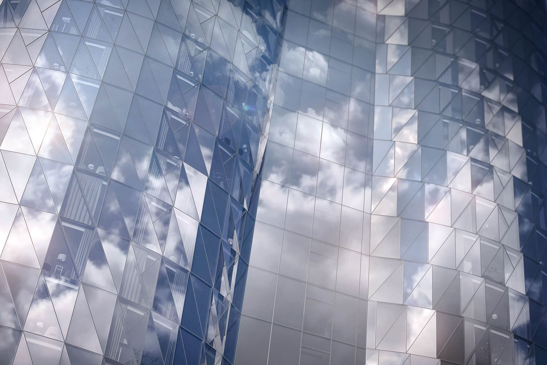 Close-up of a High Rise Building of Crown Towers Sydney