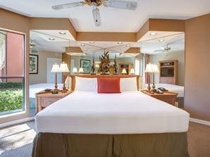 Master bed in 1 Bedroom & 2 Bedroom at Legacy Vacation Resorts