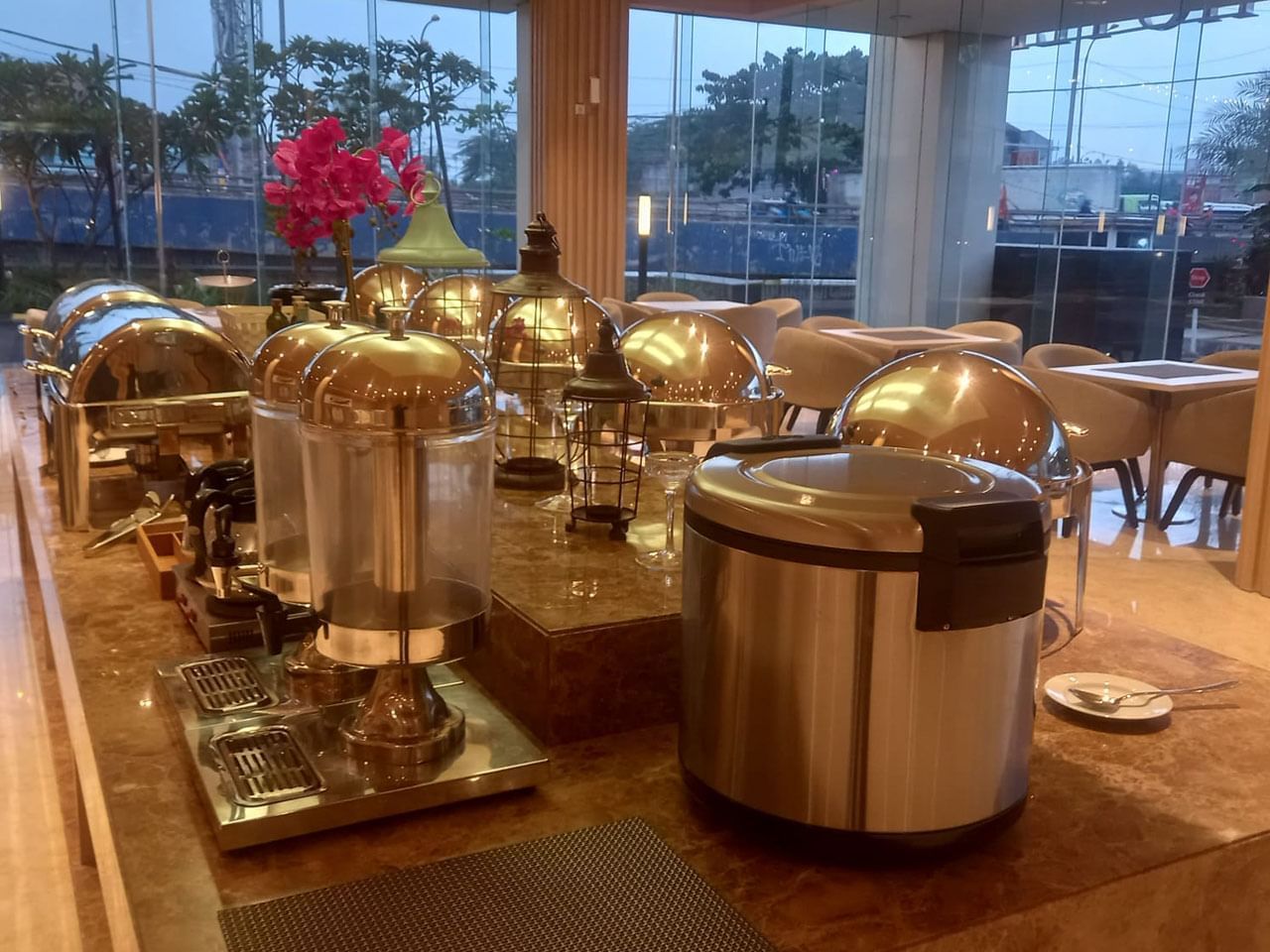 Arranged buffet space in Gastro Restaurant at LK Cikarang Hotel & Residences